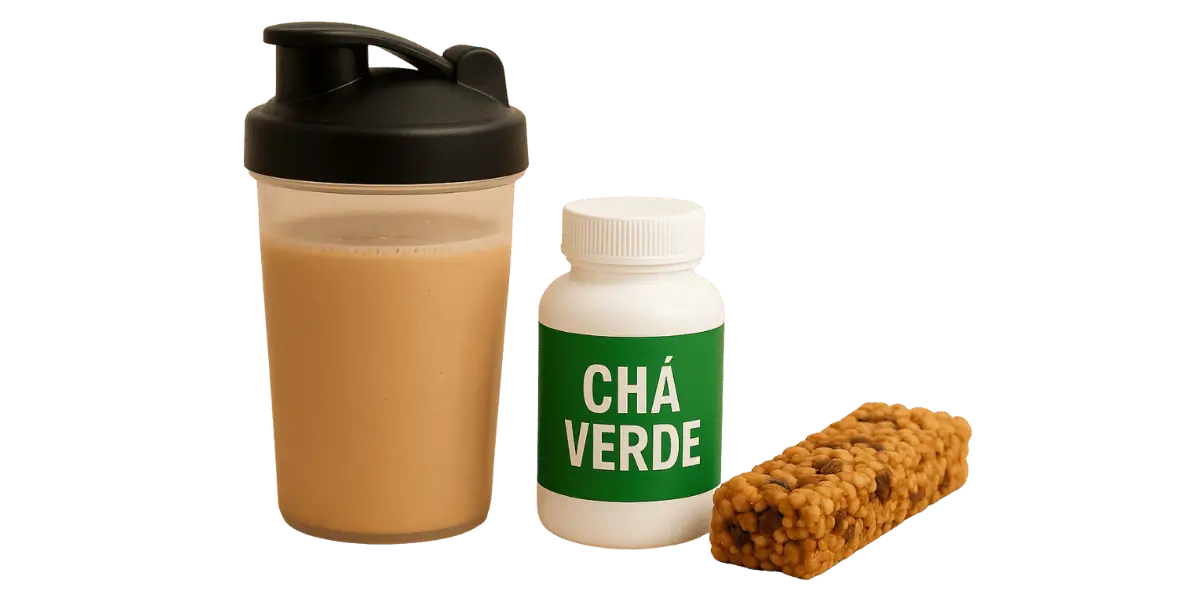 Imagem que contém 3 produtos que ajudam no emagrecimento de forma saudável