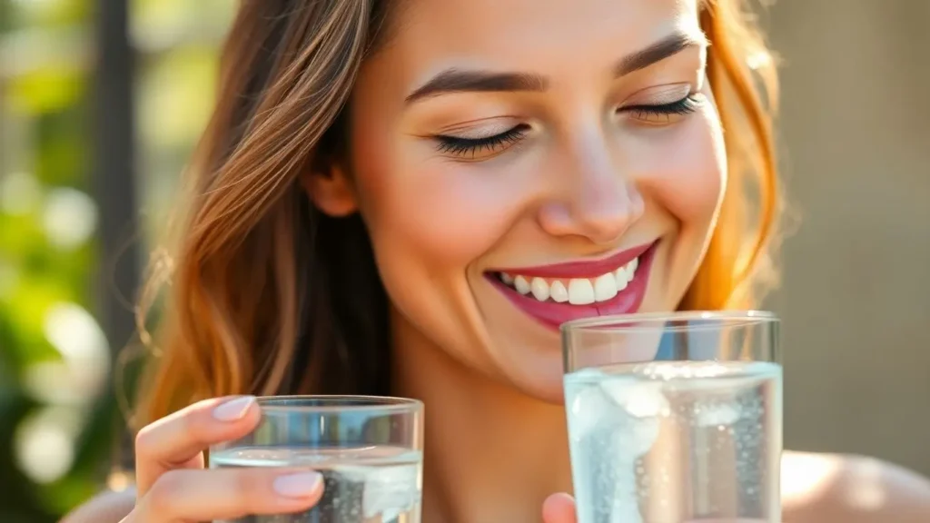 Benefícios da água também deixa a pele bonita.